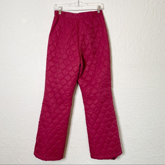 M.Miller Red Winter Snow Ski Quilted Pants Size M - Picture 3 of 10